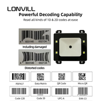 Lecteur de codes-barres intégré LONVILL OEM, module de lecteur de codes QR intégré pour les terminaux en libre-service