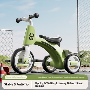 Triciclo de Plástico para Niños de <span class=keywords><strong>1</strong></span> a 6 Años; Bicicleta de Equilibrio con Música y Luces; Carrito para Niños Pequeños con Diseño Antivuelco - Product Image 3
