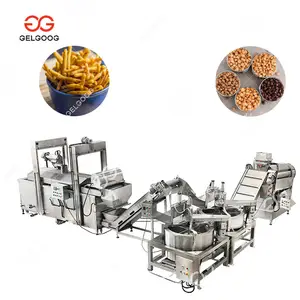 Industriële Automatische Papad Chin Chin Frituren Machine Curry Bladerdeeg Voedsel Kurkure Productielijn