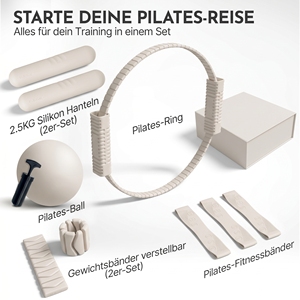 Pilates Reformer Yoga Bundle with Custom Logo, Socks, <strong>Ball</strong>, Pilates Ring &amp; Resistance Bands for Training - Product Image 3