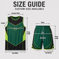 Seragam Basket Pria Model Chevron Hijau Kustom, Set Jersey dan Celana Pendek Bahan Mesh untuk Pertandingan Liga Basket Universitas