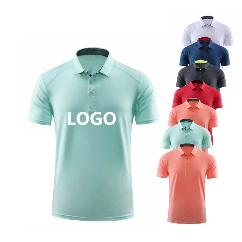 새로운 도매 여름 T 남자의 칼라 셔츠 폴로 셔츠 골프 폴로 셔츠 남자의 비즈니스 캐주얼 반팔