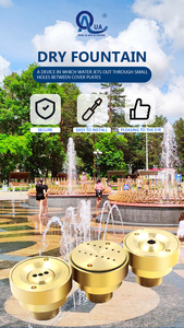 Fontaine de sol à plat DMX512, fontaine musicale interactive en acier inoxydable, équipement paysager extérieur - Product Image 5