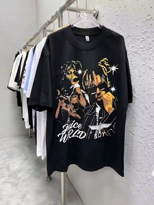 เสื้อยืดแขนสั้นลายกราฟิกฮิปฮอปสำหรับผู้ชาย คอลเลคชั่นลายพิมพ์หลากหลาย คอกลม สวมใส่สบายๆ สำหรับสตรีทแวร์และชุดลำลองประจำวัน - Product Image 2