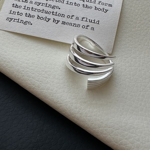 S925 plata esterlina tres capas Cruz Retro anillo nicho diseño con incrustaciones estilo coreano Simple accesorio al por mayor - Product Image 4