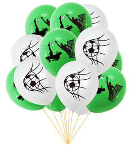 Felice <span class=keywords><strong>6</strong></span> ° compleanno festa di gol campione di calcio trofeo numero lettera palloncini in lamina calcio stampato elio palloncino in lattice set - Product Image 5