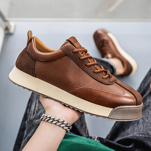 Zapatillas casuales de moda para hombre, con cordones, lisas, versátiles, estilo Jordan, transfronterizas, tallas grandes, planas, para conducir, nueva colección primavera 2026 - Product Image 3