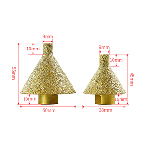 Noyau de chanfrein en diamant M14 pour agrandir les trous de polissage et de biseautage sur la meuleuse de colère - Product Image 6