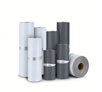 Vente en gros d'usine de rouleaux de film PE pour la production de pochettes en polyéthylène, matériau d'emballage imperméable pour l'industrie du commerce électronique