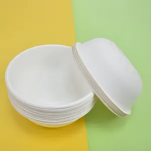 Çorba kaseleri kapaklı tek kullanımlık çorba kase şeker kamışı Bento kutusu