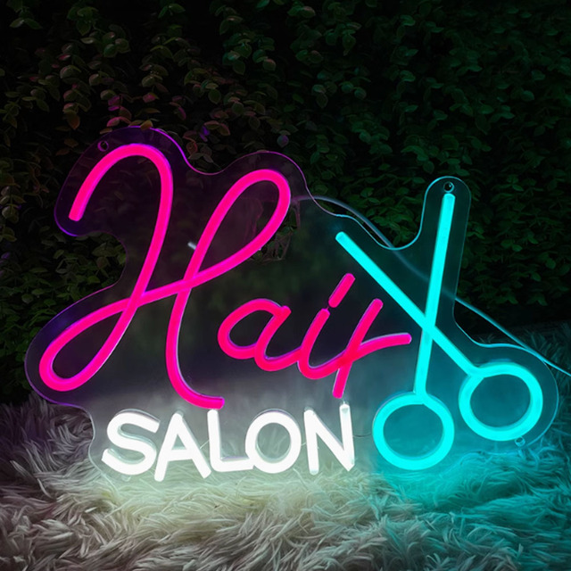 Custom Barbershop LED Neon Sign Shape Lights Light up Letter Decoration Creative Light up Letter INS Wind Room Small Neon Sign