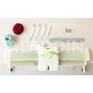 Machine à tricoter à plat pour pulls, à entraînement manuel, pour fils de maille colorés (moyen, fin, moyen, grossier) - Product Image 1