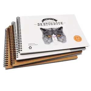 Verkopen Goed Nieuwe Type Custom A4/A3 Hardcover Papier Spiraal Notebooks Tekening Schets Boek