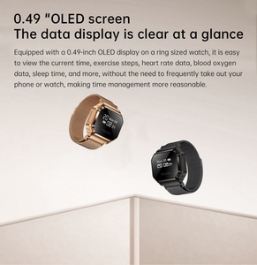 Montre connectée B7 avec écran OLED de 0,49 pouce, étanche 5 ATM, moniteur de fréquence cardiaque, moniteur d'oxygène sanguin, tracker d'activité physique pour hommes et femmes - Product Image 2