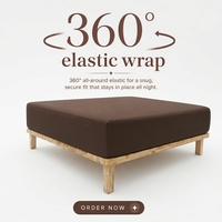Ensemble de draps ajustés en coton 100% 400TC avec logo personnalisé, taille Queen et King, couleur chocolat, luxe premium, ensemble de literie moderne confortable 4 pièces