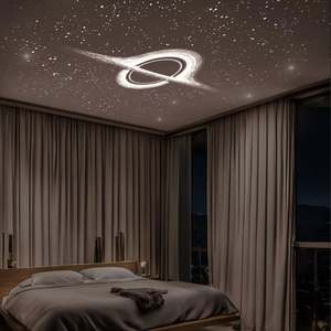USB Galaxy <strong>Starry</strong> <strong>Projector</strong> <strong>Light</strong> with Saturn and Milky Way Projection for Car Interior and Bedroom Ambiance Decor - Product Image 5