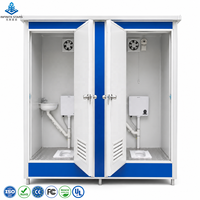 Toilettes portables légères et modernes en panneaux sandwich écologiques pour les travailleurs de chantier, certifiées CE, vente en gros à bas prix