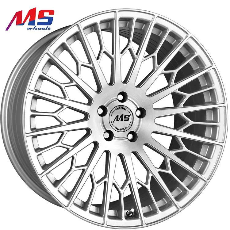 Supply customized car wheels 16 inch 4 hole 5 hole aluminium black chrome alloy wheel rims 17 18 19 20 inch for sale