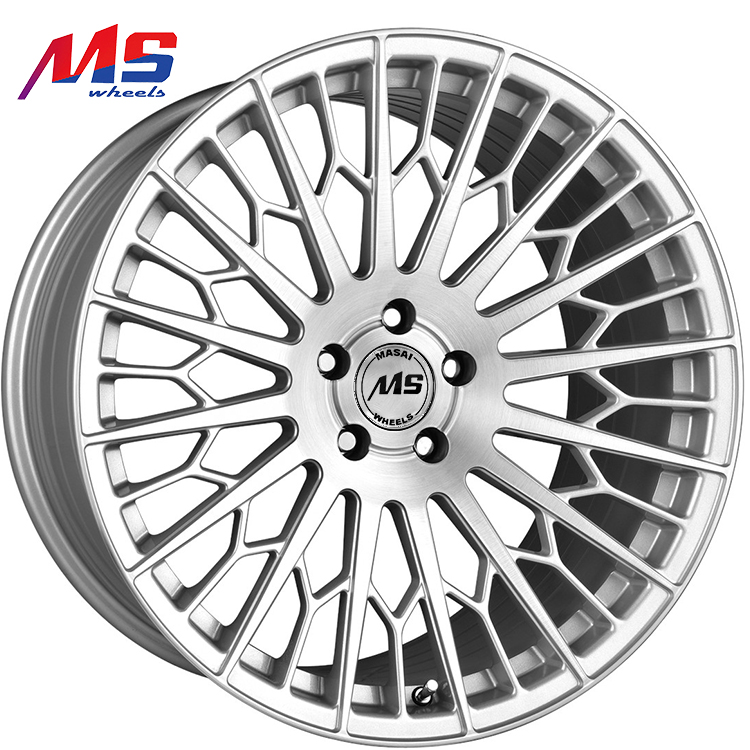 Supply customized car wheels 16 inch 4 hole 5 hole aluminium black chrome alloy wheel rims 17 18 19 20 inch for sale