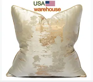 Wholesale DECORATIVE PILLOWS Jacquard Auspicious clouds Pillow Covers Accept Custom Champagne Pillow Decor for Sofa Bed Chair