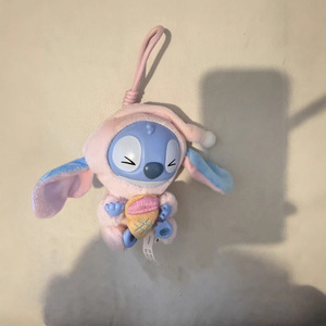 Stitch Plush Key Chain Pink <b>Hat</b> Ice Cream Pendant 3D Shape Collectible Toy Zhejiang Origin - Product Image 4