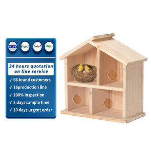Raam Vogelhuisjes Voor Buiten Zien Door Opgewaardeerd Houten Vogelhuisje Buitenshuis Vogelnest Transparant Ontwerp Voor Eenvoudige Observatie - Product Image 1