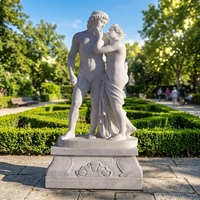 Statue en marbre sexy, statue érotique en marbre d'un garçon nu, taille réelle, sculpture de jardin en pierre, homme nu sculpté, sculpture de homme dormant