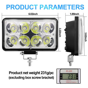 Lampe de travail pour voiture avec ouverture <span class=keywords><strong>bleu</strong></span> rouge ambre yeux d'ange feux de travail tout-terrain phares 4 pouces pour camions - Product Image 6