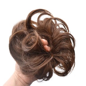 Moño de pelo sintético para mujer, moño de pelo de Donut, moño grande y Flexible, moño desordenado - Product Image 3