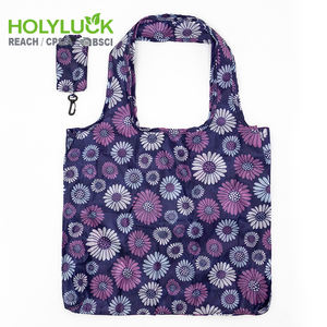 Buste regalo in Nylon 210 Rip Stop sacchetti della spesa in poliestere pieghevoli con Logo personalizzato e custodia portatile per - Product Image 1