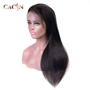 100% девственные индийские человеческие волосы парики с естественной линией волос, полные человеческие волосы парики 200 cm, motown tress botak парик untuk pria