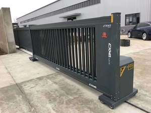 2024 nouveau Design porte en fer <span class=keywords><strong>5m</strong></span> rétractable clôture électrique portes fer extérieur - Product Image 2
