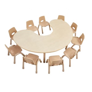 Table d'enfant colorée de professeur de café avec des chaises Tables et chaises de salle de classe de meubles de <span class=keywords><strong>maternelle</strong></span> pour l'école <span class=keywords><strong>maternelle</strong></span> - Product Image 2