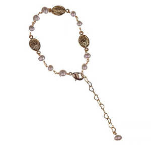 Pulsera de perlas naturales de agua dulce hecha a mano WENCHI, colección de bloggers de moda, 30g - Product Image 1