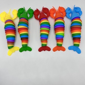 2026 Trending Colorful Glowing Caterpillar Decompression <b>Toys</b> Cute Lobster Stress Relief <b>Educational</b> Fidget <b>Toys</b> Wholesale - Product Image 4