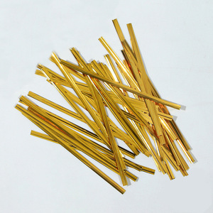 Sangles de scellage en plastique torsadées or et argent, 760 pièces chacune, pour l'emballage alimentaire, le pain, la pâtisserie, les toasts, les sucettes - Product Image 3