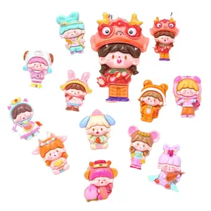 Großhandel kawaii flachbett cartoon charms harz kunst cabochons für handy kette anhänger diy handgefertigte haarnaht herstellungsmaterialien