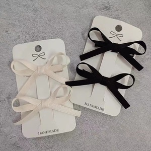 Ballet <b>bow</b> hair <b>clip</b>, girly bangs, side duckbill ribbon, sweet double ponytail hair <b>clip</b>, princess headdress - Product Image 1