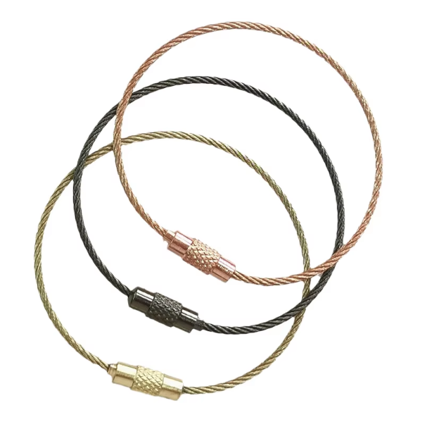 Aircraft Cable Wire Cable Key Ring Stainless Steel Wire Rope