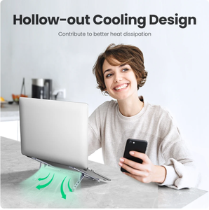 Supporto per Laptop UGREEN per <span class=keywords><strong>Macbook</strong></span> Air <span class=keywords><strong>Pro</strong></span>, Supporto Verticale Pieghevole in Alluminio per Notebook, Supporto per <span class=keywords><strong>Macbook</strong></span> <span class=keywords><strong>Pro</strong></span>, Tablet e Telefono - Product Image 5