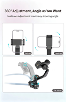 2026 Universal 2 in 1 Penyangga Ponsel Leher untuk Kamera Aksi Kompatibel dengan iPhone Huawei Fotografi Perspektif Orang Pertama