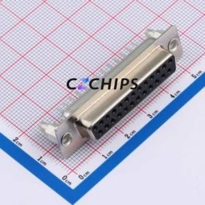 X0225FT17B7 D-Sub/VGA Connector Through hole Component (THT) Connector Standard D-Sub Female 25P Through Hole - Product Image 1