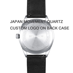 Wholesale Quartz <b>Watches</b> Luminous Hands High Quality Custom Designer Stainless Steel <b>for</b> Gentleman Leather Strap - Product Image 5