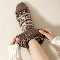 Chaussettes d'hiver épaisses en tissu éponge, coupe-vent et thermiques pour le quotidien en hiver (vente en gros)