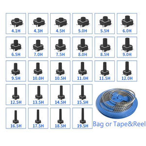Interruptor táctil de 3,9*2,9*2mm SMD, tortuga bípeda Vertical sin columna - Product Image 4