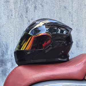 Casco <span class=keywords><strong>de</strong></span> Motocicleta para Examen, Material ABS, para Hombre y Mujer, Cuatro Estaciones, Media Cabeza, Certificación DOT <span class=keywords><strong>General</strong></span> GB - Product Image 5