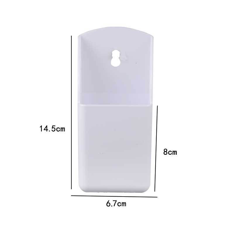 White single compartment [with no-drill adhesive backing]
