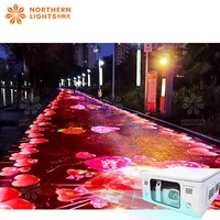 Système de projection au sol interactif Paysage extérieur Tout-en-un cartographie 3d Plancher interactif par projecteur pour jeux d'enfants