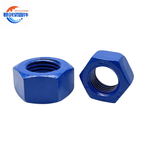 Высокая прочность на растяжение с покрытием из ПТФЭ <span class=keywords><strong>ASTM</strong></span> A193 <span class=keywords><strong>B7</strong></span> Шпилька с шестигранной головкой и A194 2H углеродистая сталь крепеж для клапана - Product Image 1