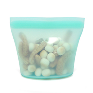 Petit sac facile à nettoyer <span class=keywords><strong>de</strong></span> 250ml Sac d'étanchéité pour aliments pour animaux <span class=keywords><strong>de</strong></span> compagnie Sac debout en silicone pour réfrigérateur et congélateur - Product Image 1